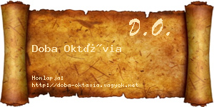 Doba Oktávia névjegykártya